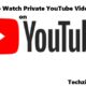 watch private youtube videos